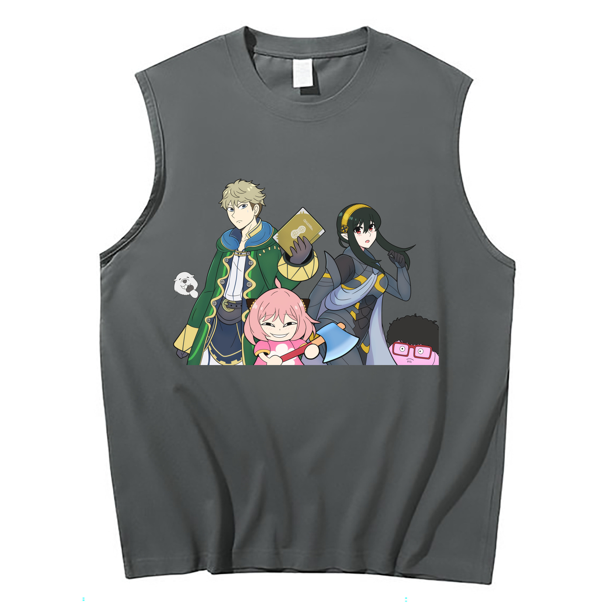 （画像用） SPY×FAMILY间谍家家酒 コットン100％タンクトップ（フロントプリント）